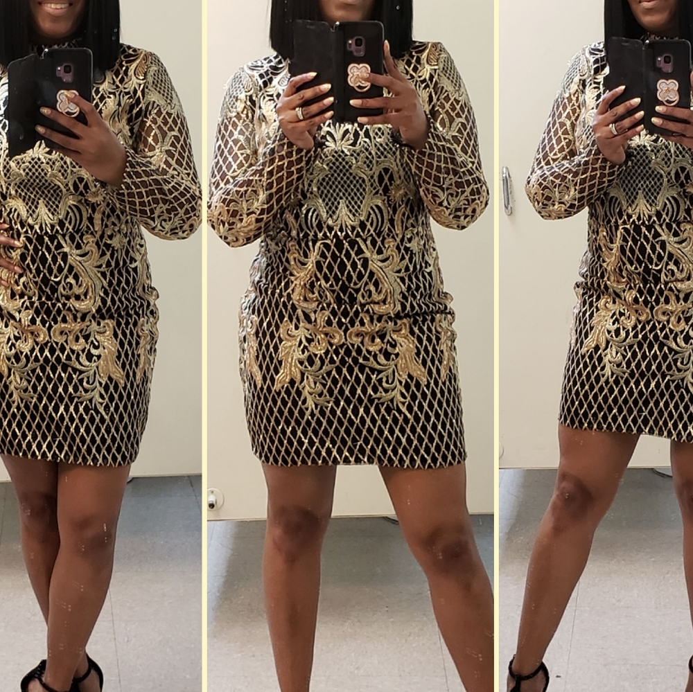 Nice gold and black dress